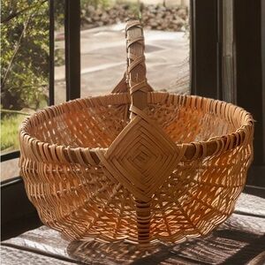 Woven Basket with Intricate Weave